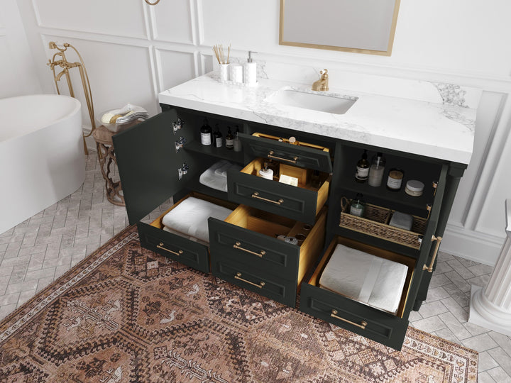 Aberdeen 60 in. W x 22 in. D Single Sink Bathroom Vanity - photo 3
