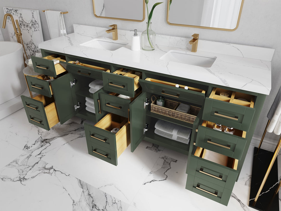 Cambridge 84 in. W x 22 in. D Double Sink Bathroom Vanity
