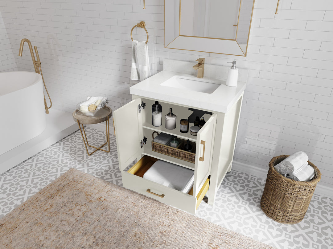 Malibu 30 in. W x 22 in. D Single Sink Bathroom Vanity