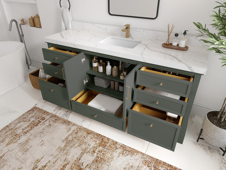 Alys 72 in. W x 22 in. D Single Sink Bathroom Vanity - photo 3