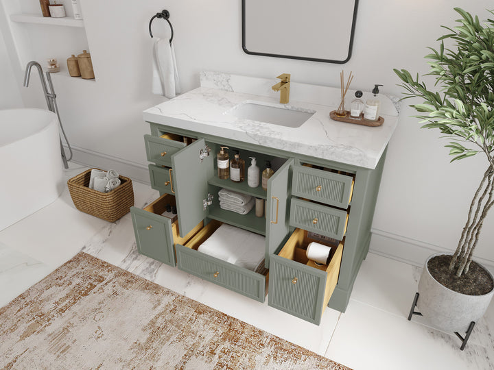 Alys 48 in. W x 22 in. D Single Sink Bathroom Vanity - photo 3