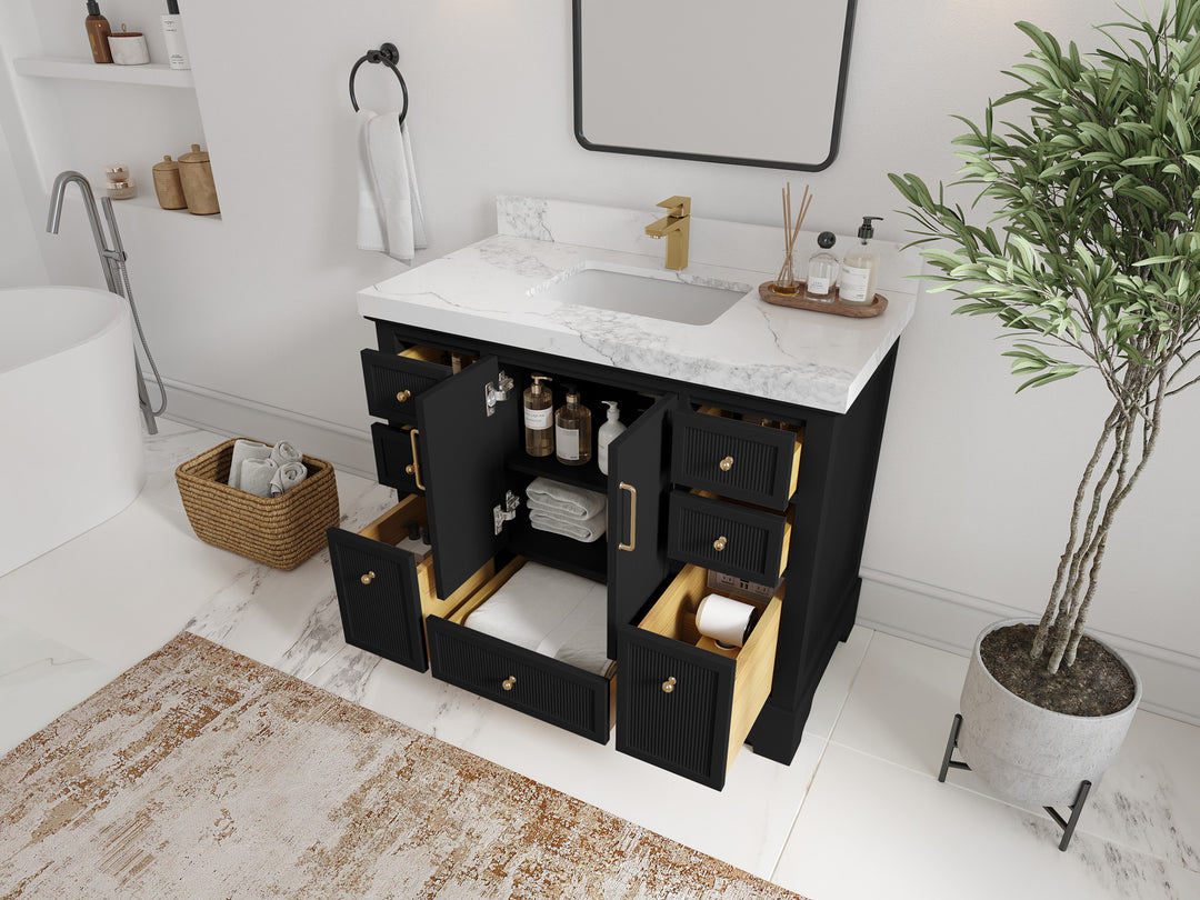 Alys 42 in. W x 22 in. D Single Sink Bathroom Vanity