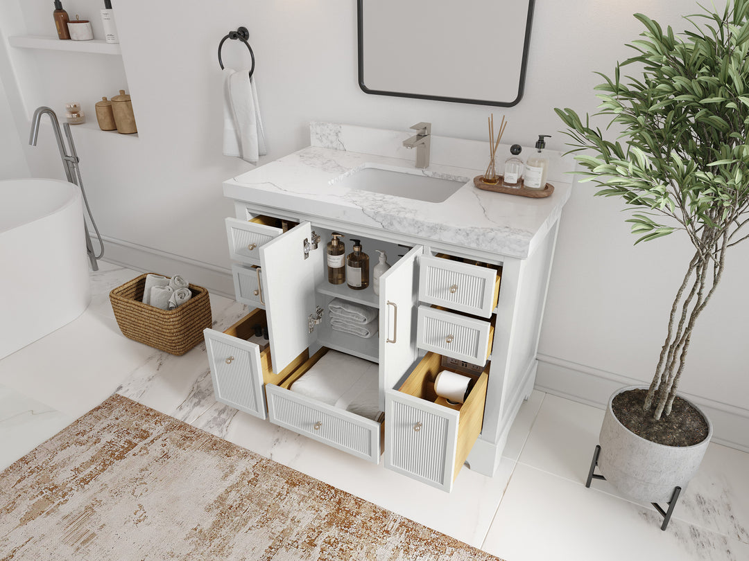 Alys 42 in. W x 22 in. D Single Sink Bathroom Vanity