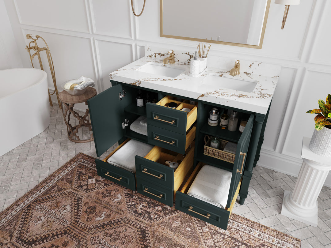 Aberdeen 48 in. W x 22 in. D Double Sink Bathroom Vanity
