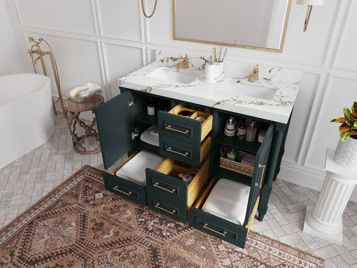 Aberdeen 48 in. W x 22 in. D Double Sink Bathroom Vanity - photo 3