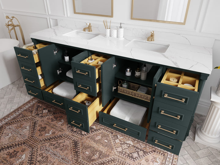Aberdeen 84 in. W x 22 in. D Double Sink Bathroom Vanity - photo 3