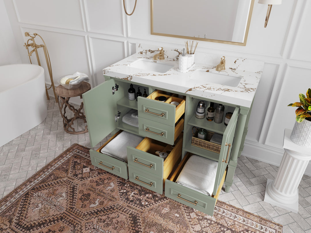 Aberdeen 48 in. W x 22 in. D Double Sink Bathroom Vanity