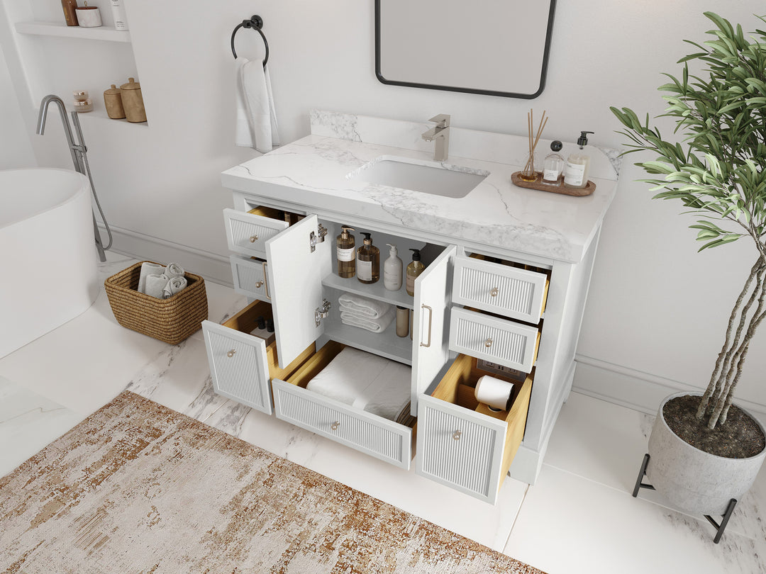 Alys 48 in. W x 22 in. D Single Sink Bathroom Vanity