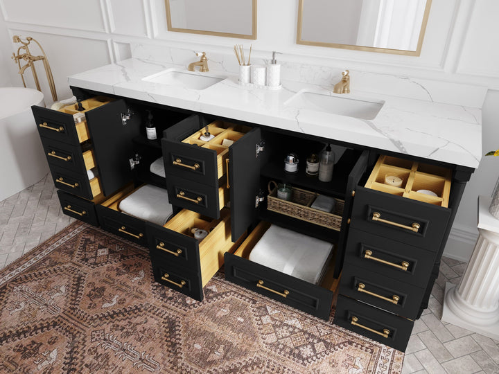 Aberdeen 84 in. W x 22 in. D Double Sink Bathroom Vanity - photo 3