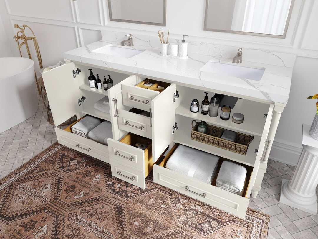 Aberdeen 72 in. W x 22 in. D Double Sink Bathroom Vanity