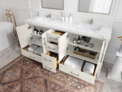 Aberdeen 72 in. W x 22 in. D Double Sink Bathroom Vanity - photo 3