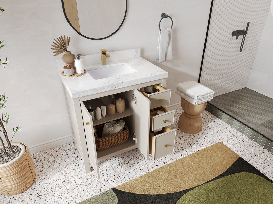 Chicago 36 in. W x 22 in. D Center Sink Bathroom Vanity