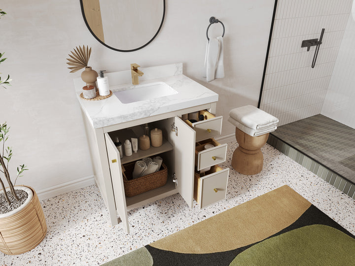 Chicago 36 in. W x 22 in. D Center Sink Bathroom Vanity - photo 3