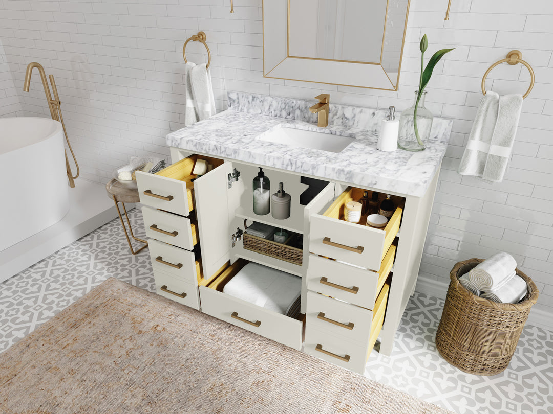Malibu 48 in. W x 22 in. D Single Sink Bathroom Vanity
