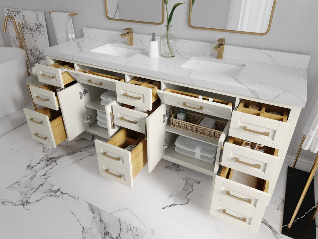 Cambridge 84 in. W x 22 in. D Double Sink Bathroom Vanity