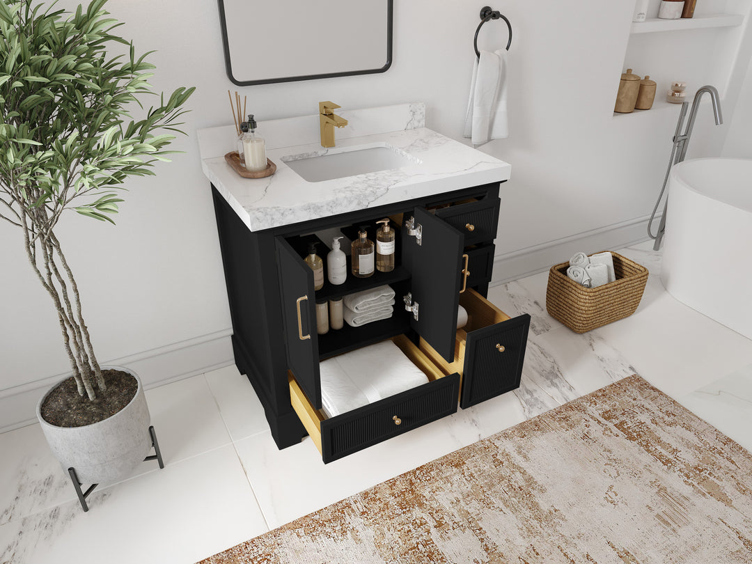 Alys 36 in. W x 22 in. D Center Sink Bathroom Vanity