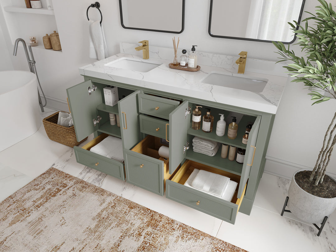 Alys 60 in. W x 22 in. D Single Sink Bathroom Vanity