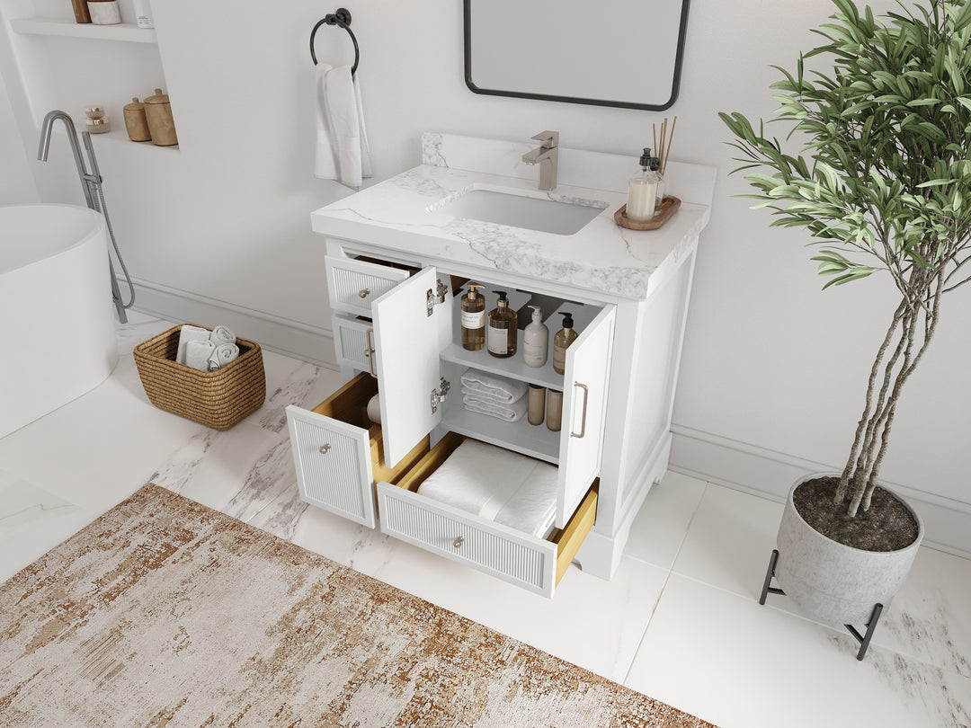 Alys 36 in. W x 22 in. D Center Sink Bathroom Vanity