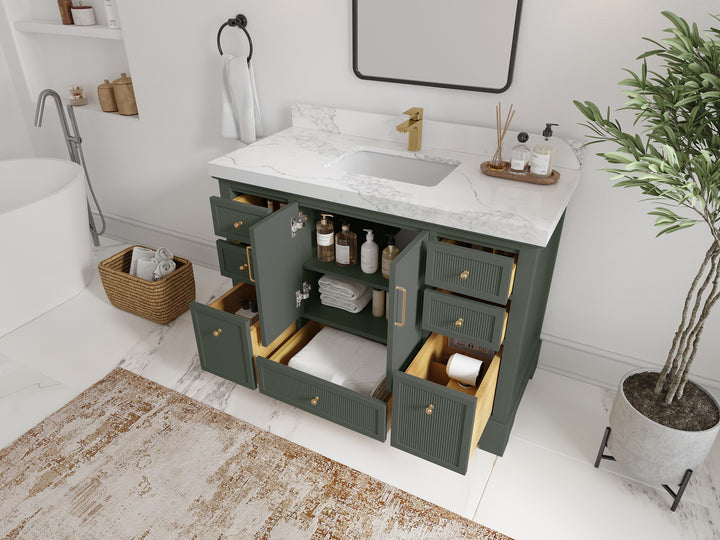 Alys 48 in. W x 22 in. D Single Sink Bathroom Vanity - photo 3