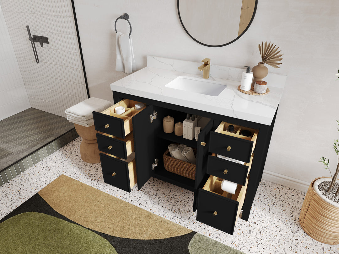 Chicago 48 in. W x 22 in. D Single Sink Bathroom Vanity