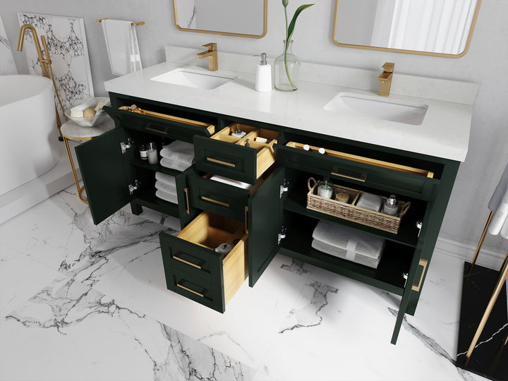 Cambridge 72 in. W x 22 in. D Double Sink Bathroom Vanity - photo 5