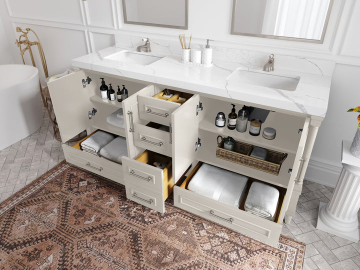 Aberdeen 72 in. W x 22 in. D Double Sink Bathroom Vanity - photo 3