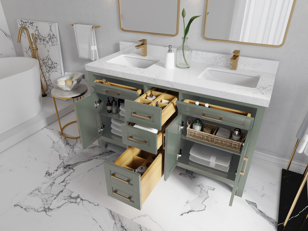 Cambridge 60 in. W x 22 in. D Double Sink Bathroom Vanity