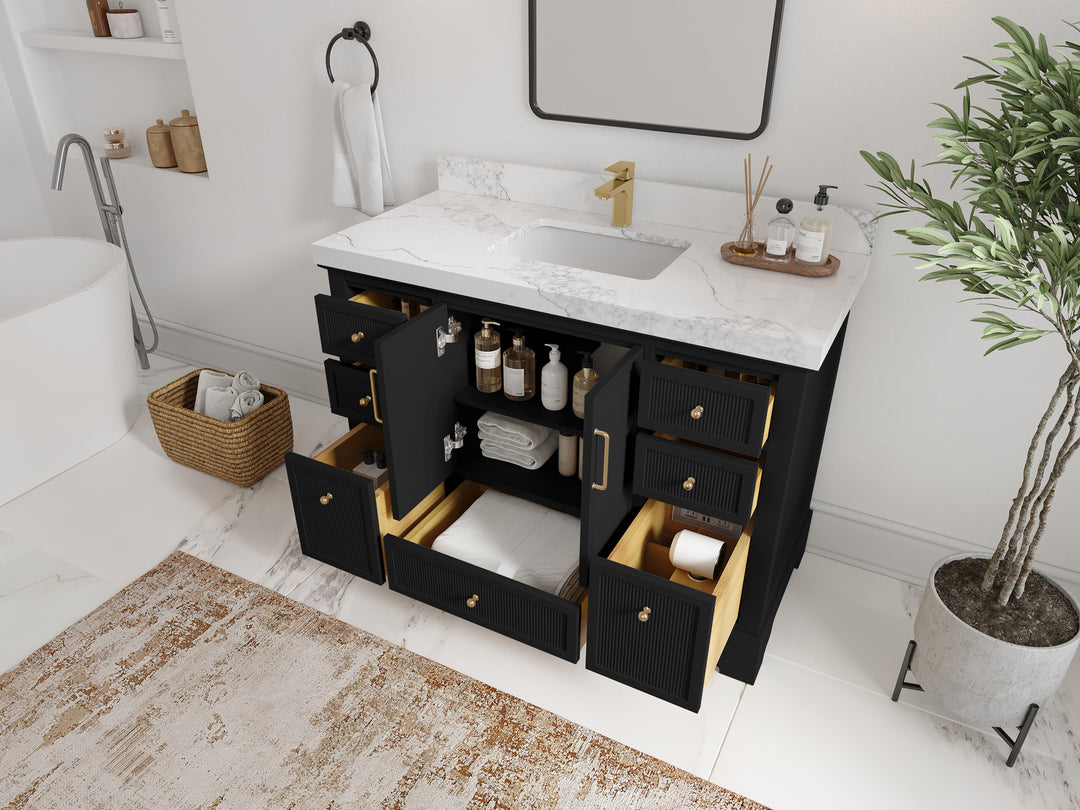Alys 48 in. W x 22 in. D Single Sink Bathroom Vanity