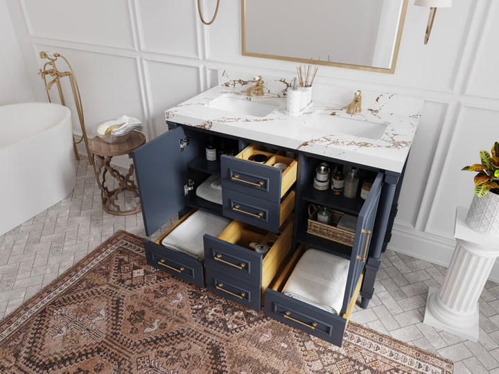 Aberdeen 48 in. W x 22 in. D Double Sink Bathroom Vanity - photo 3