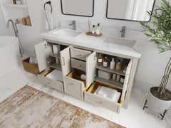 Alys 60 in. W x 22 in. D Double Sink Bathroom Vanity - photo 3