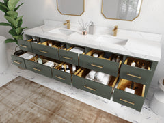 Parker 84 in. W x 22 in. D Double Sink Bathroom Vanity - photo 3