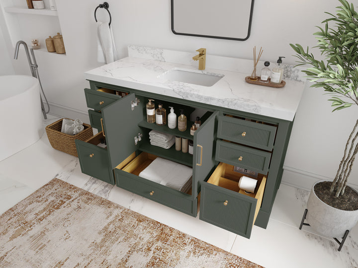 Alys 60 in. W x 22 in. D Single Sink Bathroom Vanity - photo 3