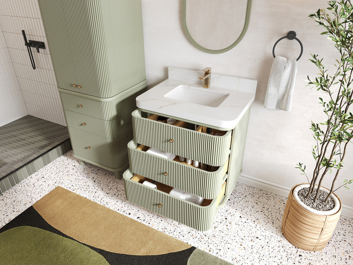 Miami 30 in. W x 22 in. D Single Sink Bathroom Vanity - photo 3