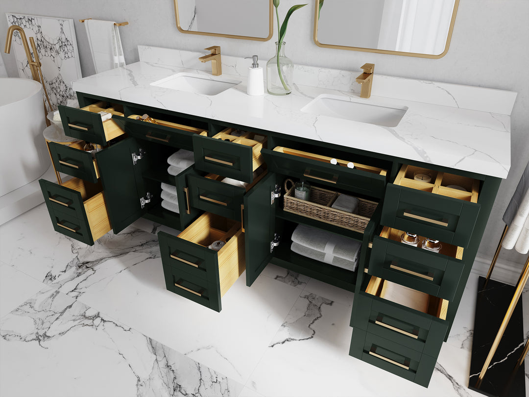 Cambridge 84 in. W x 22 in. D Double Sink Bathroom Vanity