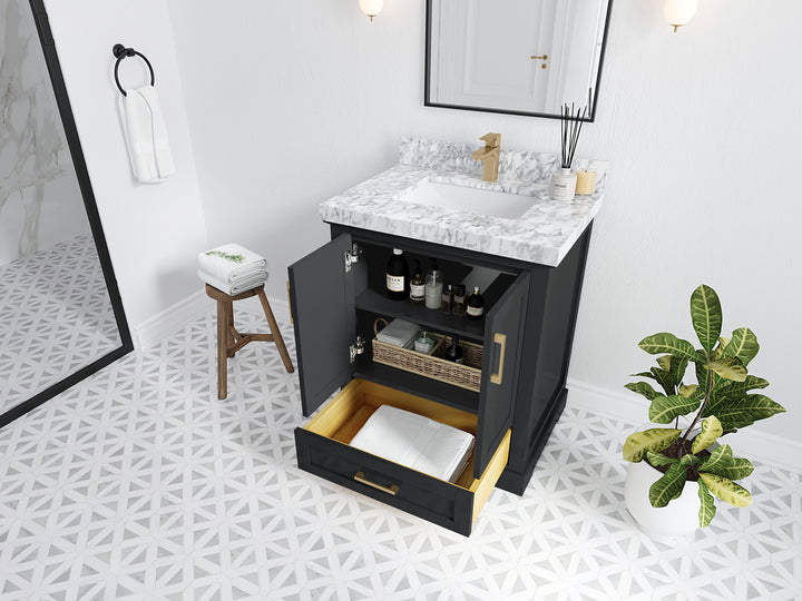 Boston 30 in. W x 22 in. D Single Sink Bathroom Vanity - photo 3