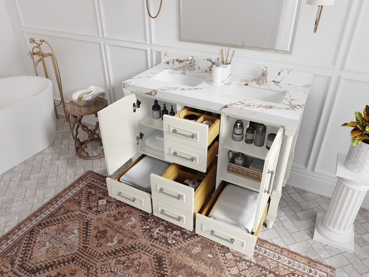 Aberdeen 48 in. W x 22 in. D Double Sink Bathroom Vanity - photo 3