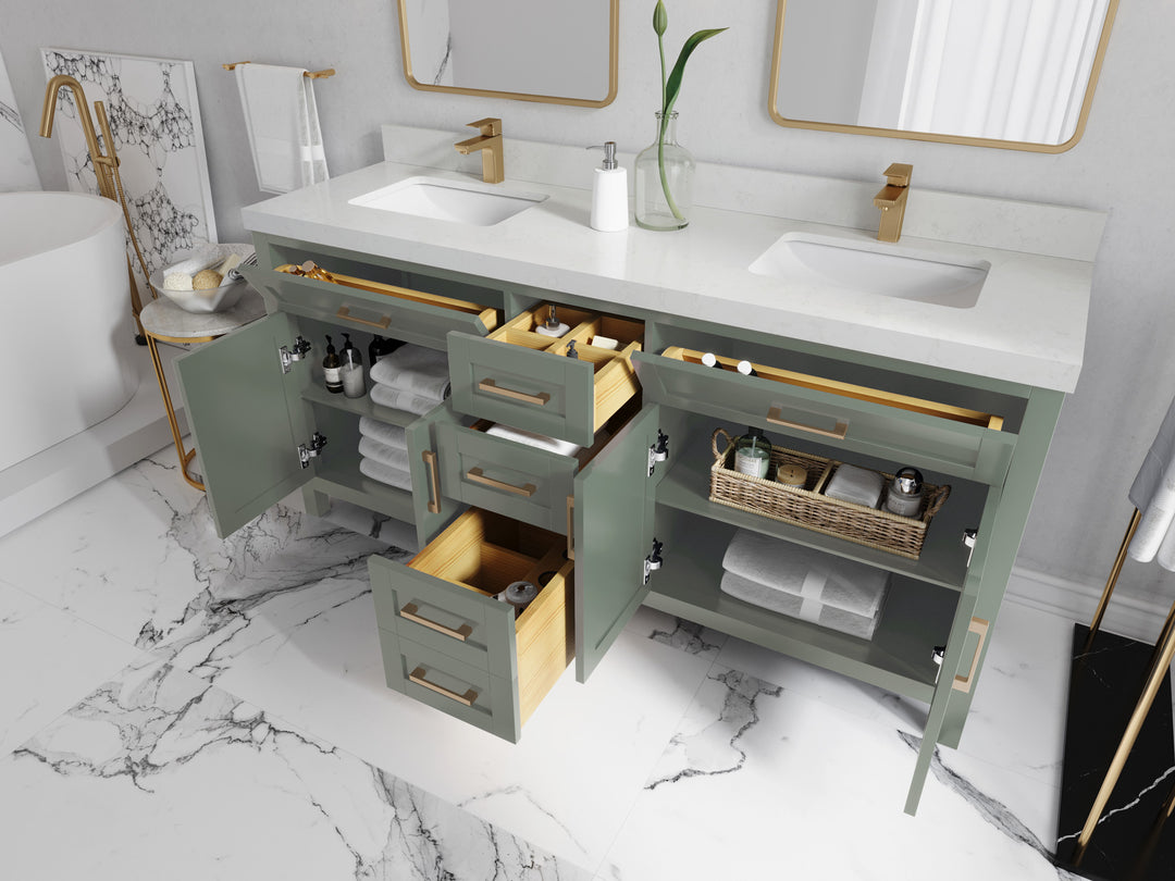 Cambridge 72 in. W x 22 in. D Double Sink Bathroom Vanity