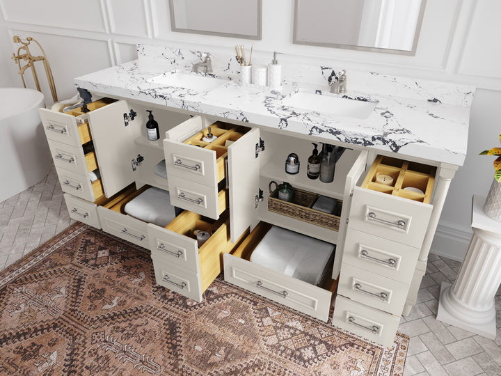 Aberdeen 80 in. W x 22 in. D Double Sink Bathroom Vanity - photo 3