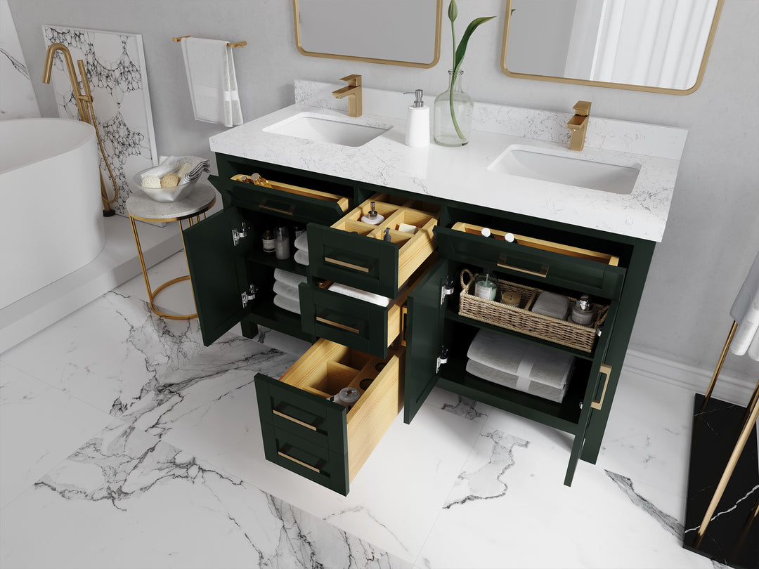 Cambridge 60 in. W x 22 in. D Double Sink Bathroom Vanity