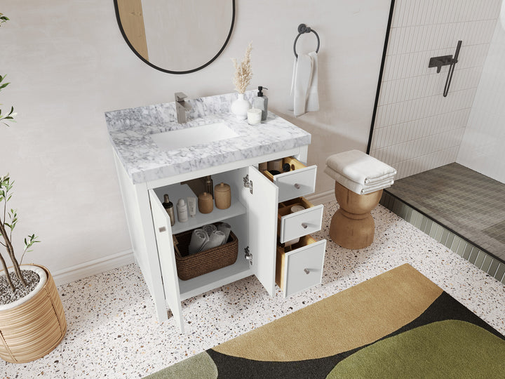 Chicago 36 in. W x 22 in. D Left Offset Sink Bathroom Vanity - photo 3