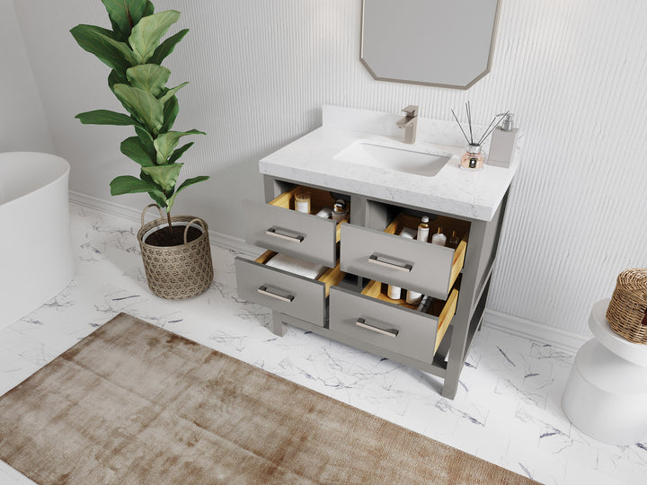 Parker 36 in. W x 22 in. D Single Sink Bathroom Vanity - photo 3