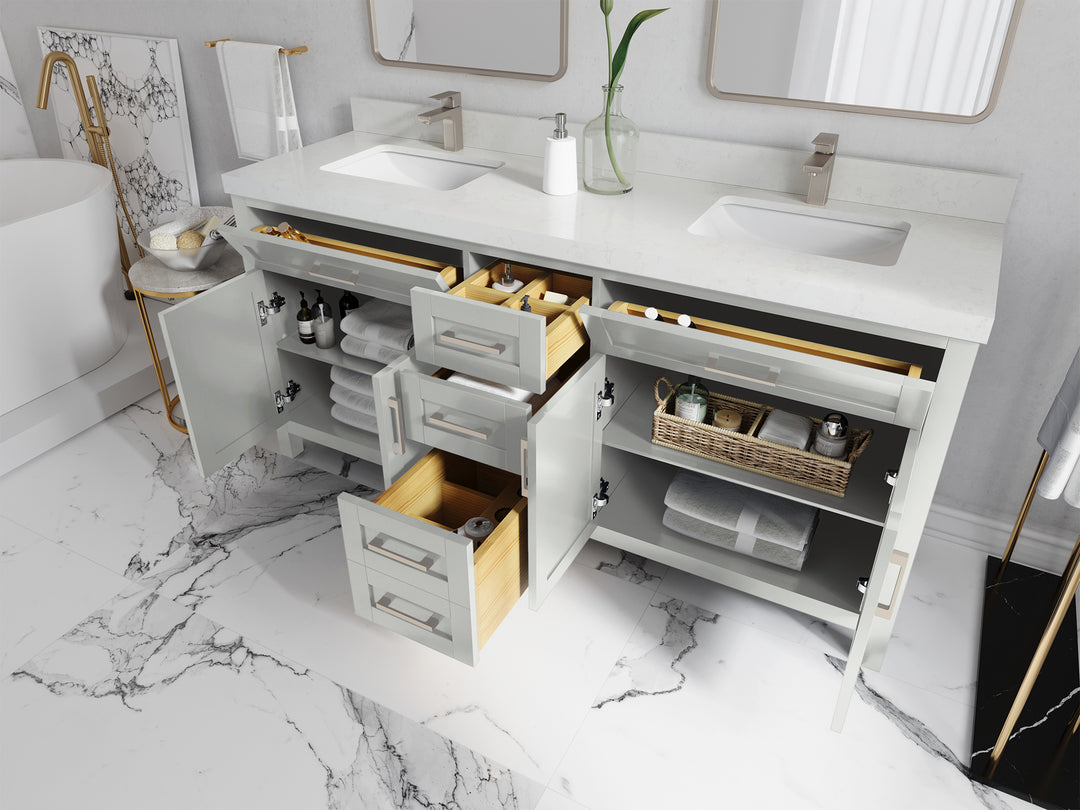 Cambridge 72 in. W x 22 in. D Double Sink Bathroom Vanity