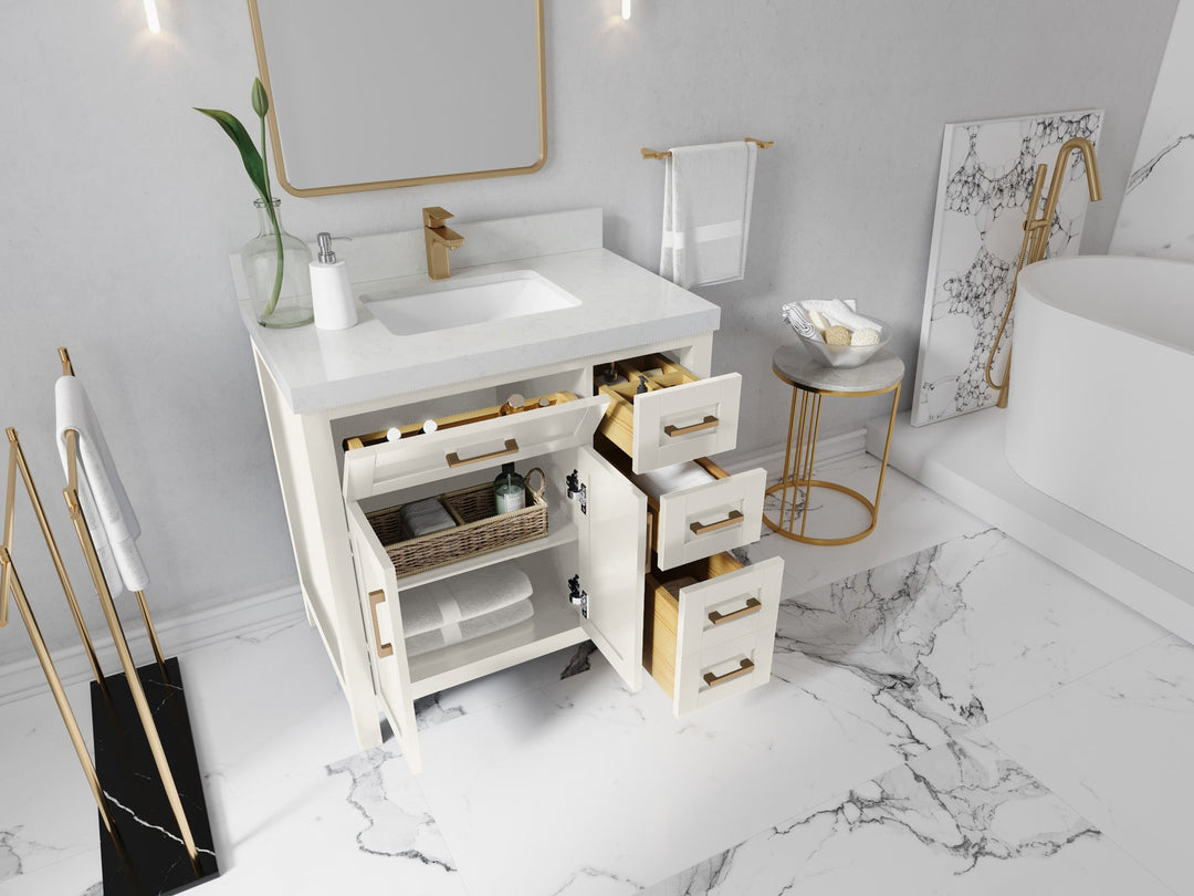 Cambridge 36 in. W x 22 in. D Single Center Sink Bathroom Vanity