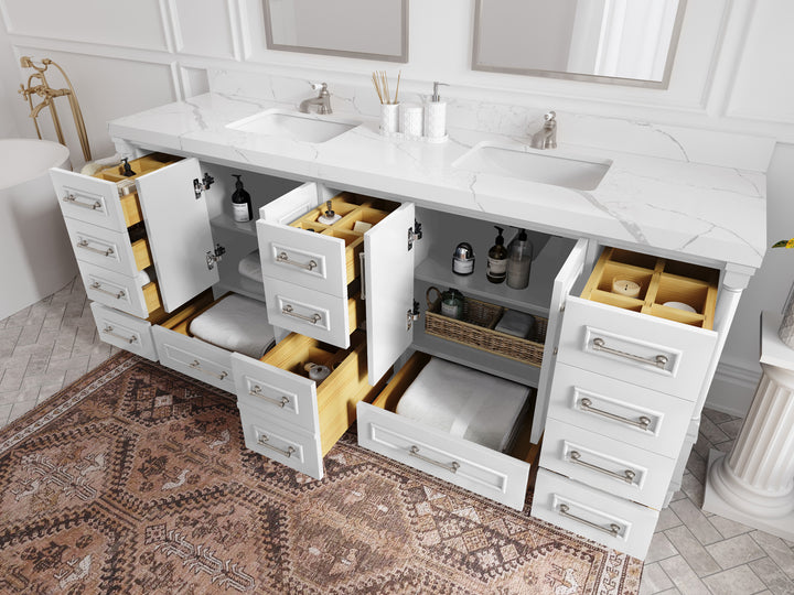 Aberdeen 84 in. W x 22 in. D Double Sink Bathroom Vanity - photo 3