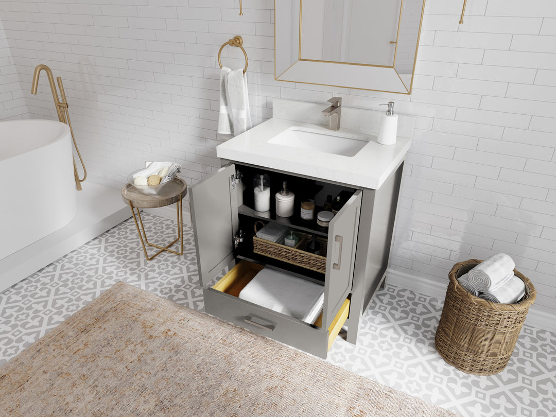 Malibu 30 in. W x 22 in. D Single Sink Bathroom Vanity
