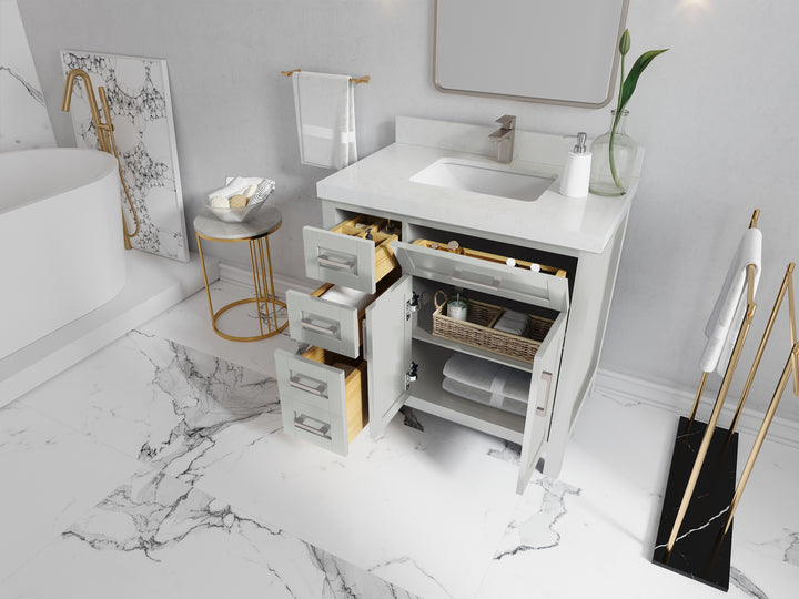 Cambridge 36 in. W x 22 in. D Right Offset Sink Bathroom Vanity - photo 3