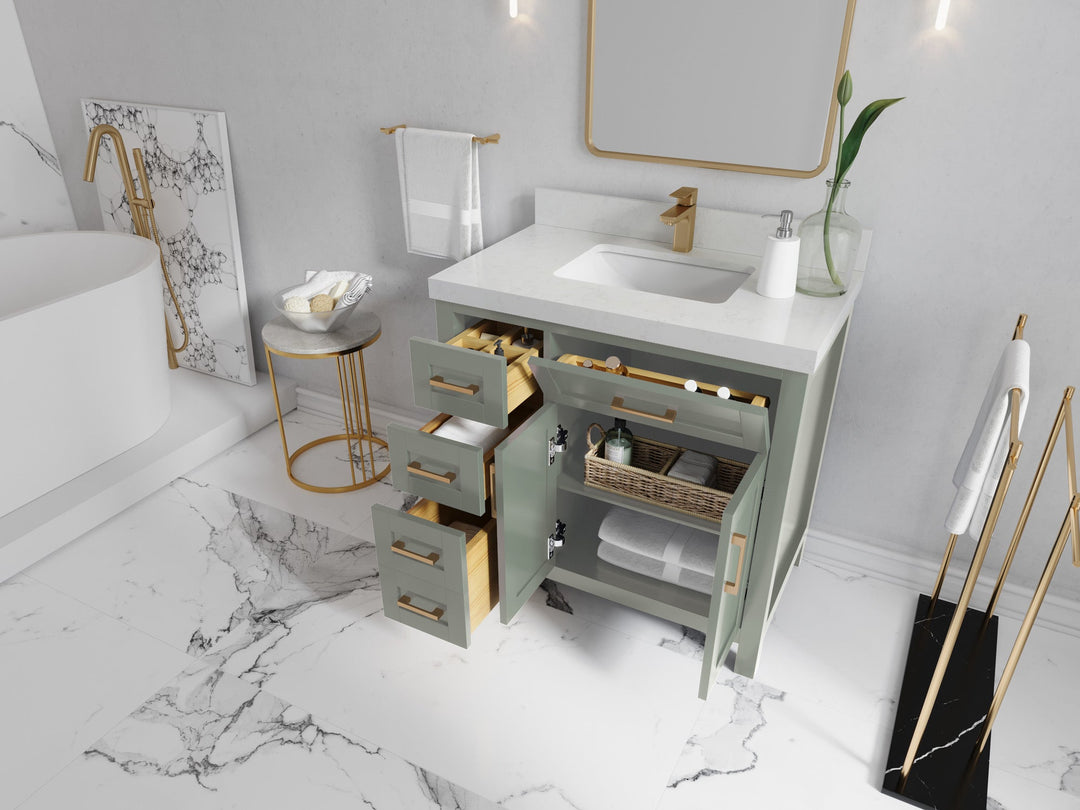 Cambridge 36 in. W x 22 in. D Single Center Sink Bathroom vanity