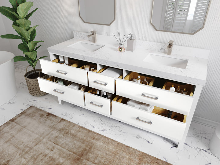 Parker 72 in. W x 22 in. D Double Sink Bathroom Vanity - photo 3