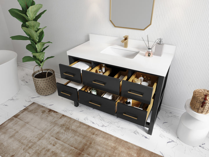 Parker 48 in. W x 22 in. D Single Sink Bathroom Vanity - photo 3