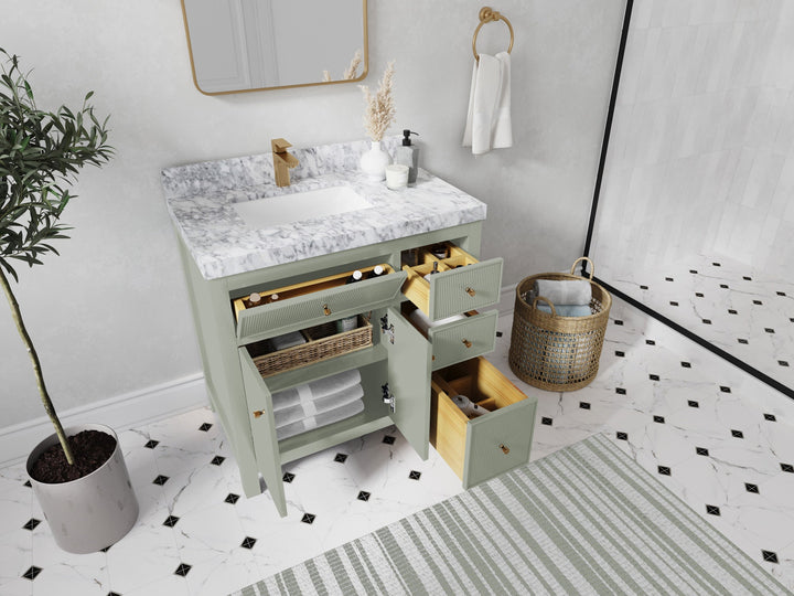 Sonoma 36 in. W x 22 in. D Left Offset Sink Bathroom Vanity - photo 3
